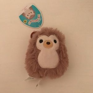 Squishmallows NWTs Hila Fuzzy Hedgehog Clip 3.5”